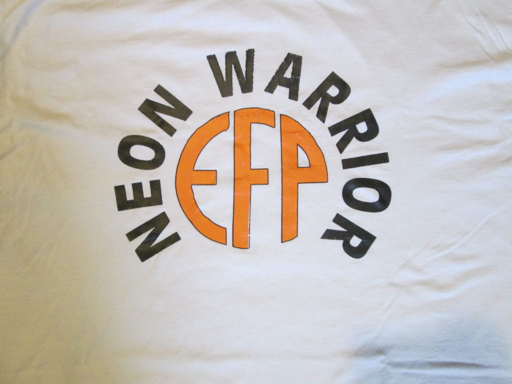 Neon Warrior EFP shirt design.